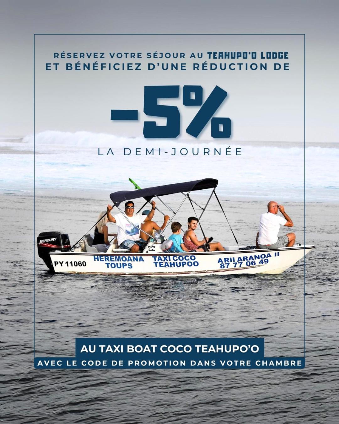 Teahupo'O Lodge - Cosy Studio Climatise Pa'Aihere - Entre Randonnees Et Activites Nautiques Teahupoo Exterior photo